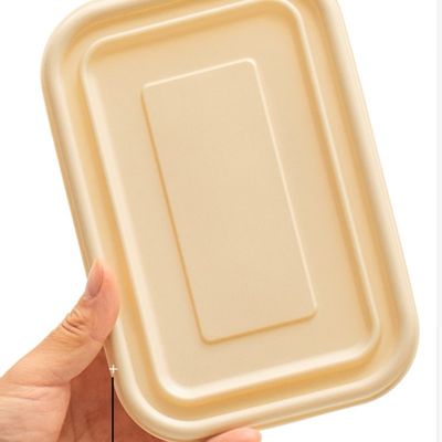 500 600ML อาหารคอมพอสเทสไทยสตาร์ค อาหารกลางวัน กล่องบรรจุอาหารเร็ว
